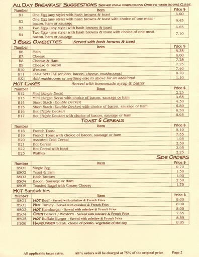 Menu Page 2